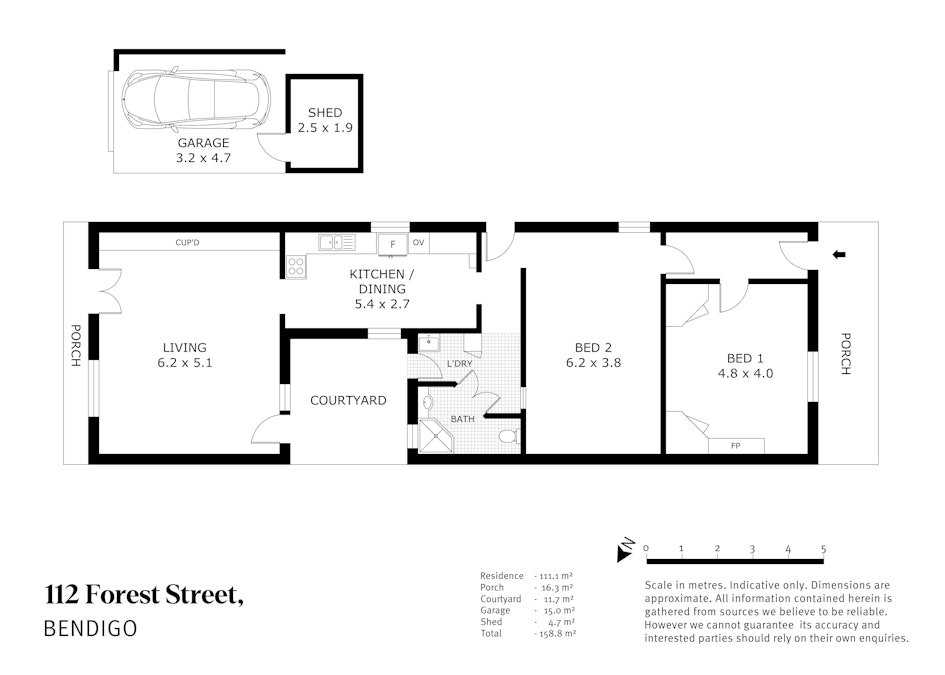 112 Forest Street, Bendigo, VIC, 3550 - Floorplan 1