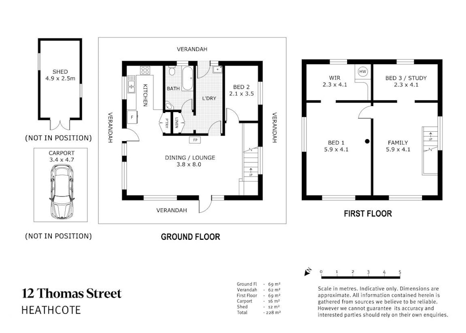 12 Thomas Street, Heathcote, VIC, 3523 - Floorplan 1