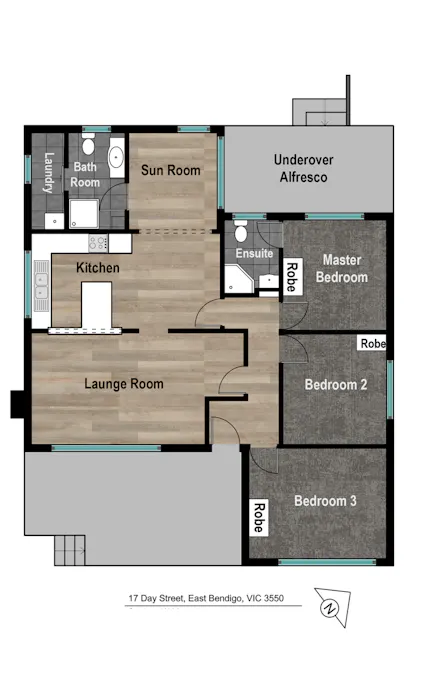 17 Day Street, East Bendigo, VIC, 3550 - Floorplan 1