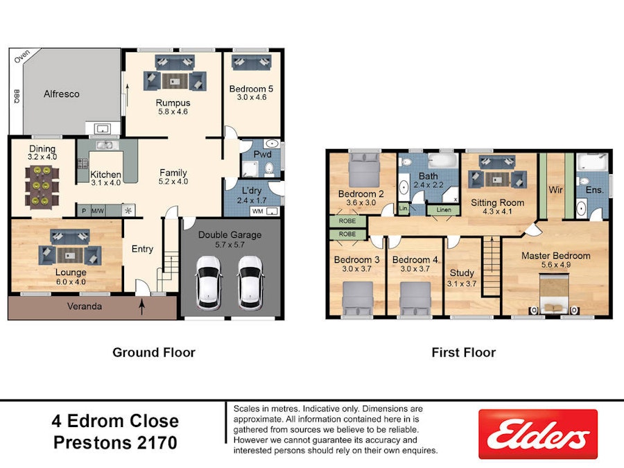 4 Edrom Close, Prestons, NSW, 2170 - Floorplan 1