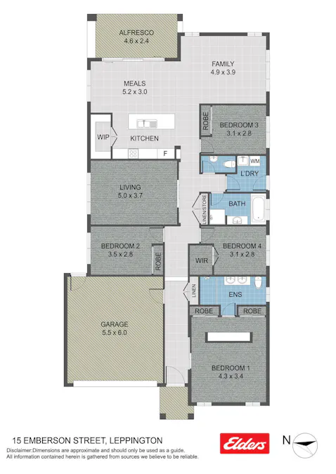 15 Emberson Street, Leppington, NSW, 2179 - Floorplan 1