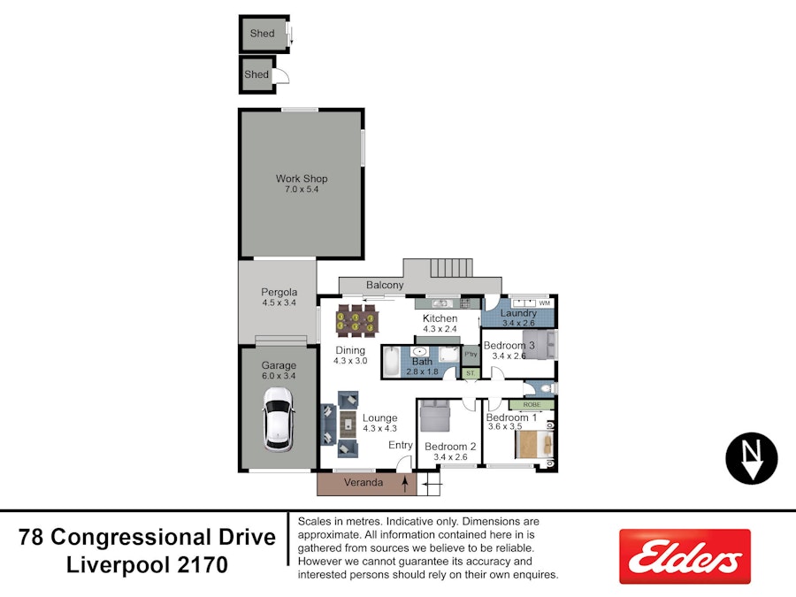 78 Congressional Drive, Liverpool, NSW, 2170 - Floorplan 1