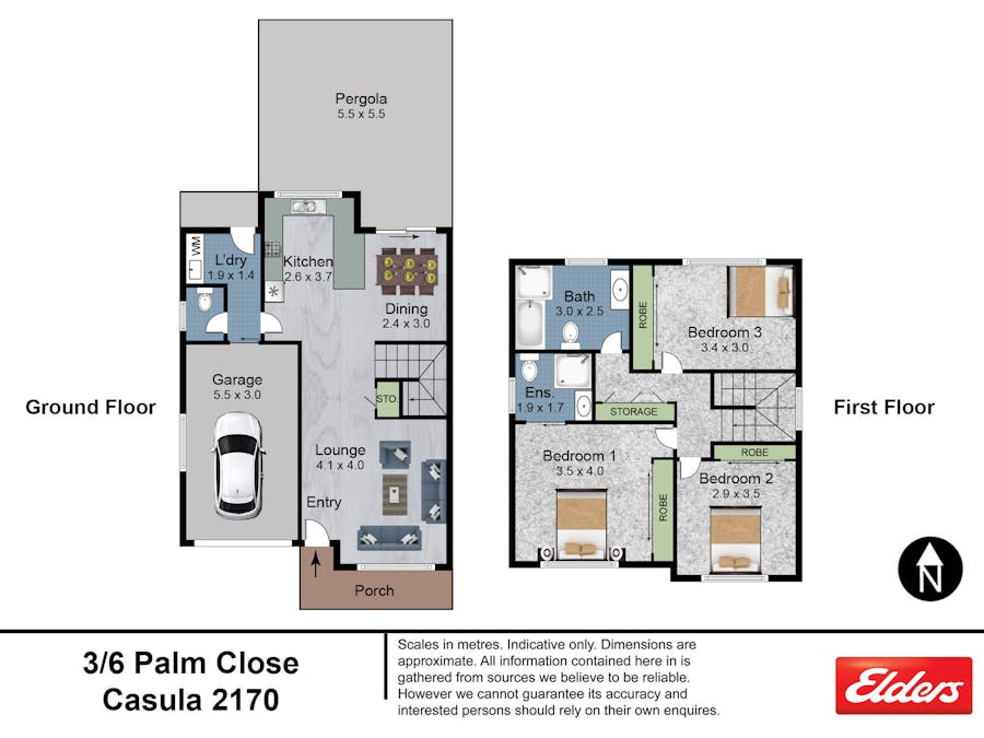 3/6 Plum Close, Casula, NSW, 2170 - Floorplan 1