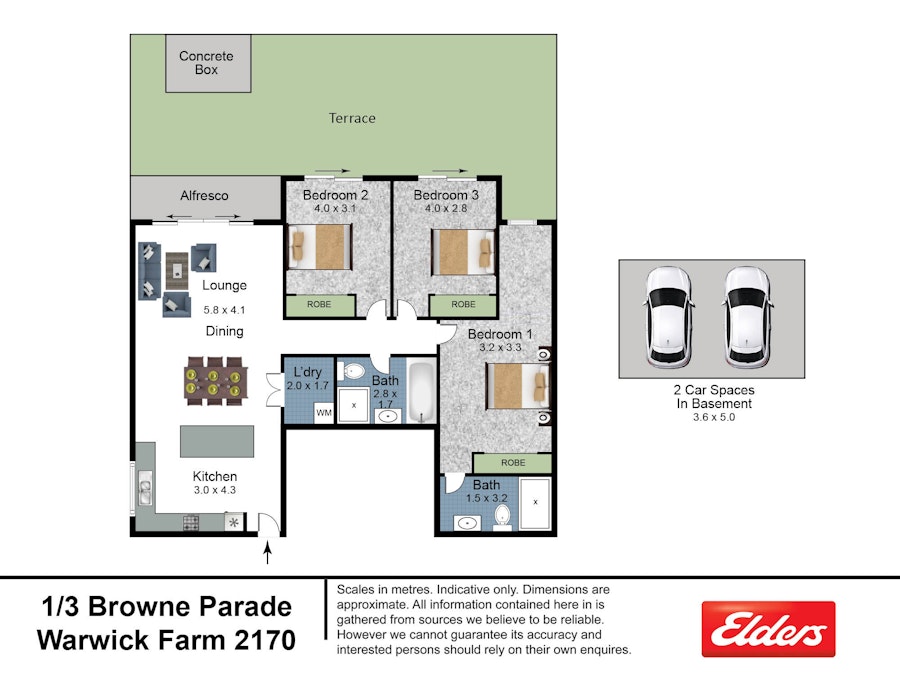 1/3 Browne Parade, Liverpool, NSW, 2170 - Floorplan 1