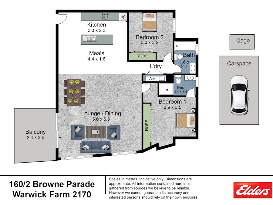 160/2 Browne Parade, Warwick Farm, NSW, 2170 - Floorplan 1