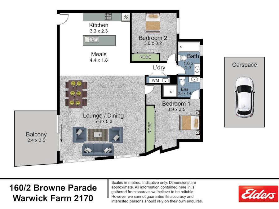 160/2 Browne Parade, Warwick Farm, NSW, 2170 - Floorplan 1