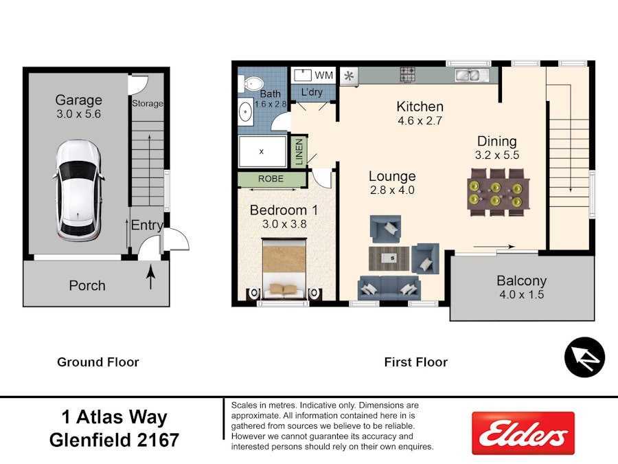 1 Atlas Way, Glenfield, NSW, 2167 - Floorplan 1