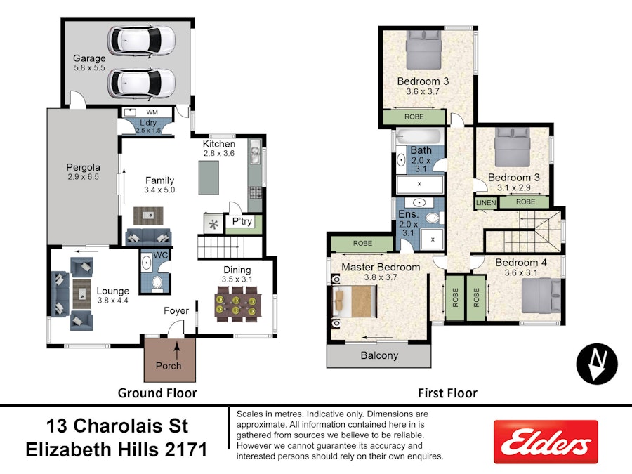 13 Charolais Avenue, Elizabeth Hills, NSW, 2171 - Floorplan 1