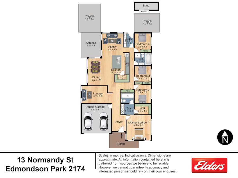 13 Normandy Road, Edmondson Park, NSW, 2174 - Floorplan 1