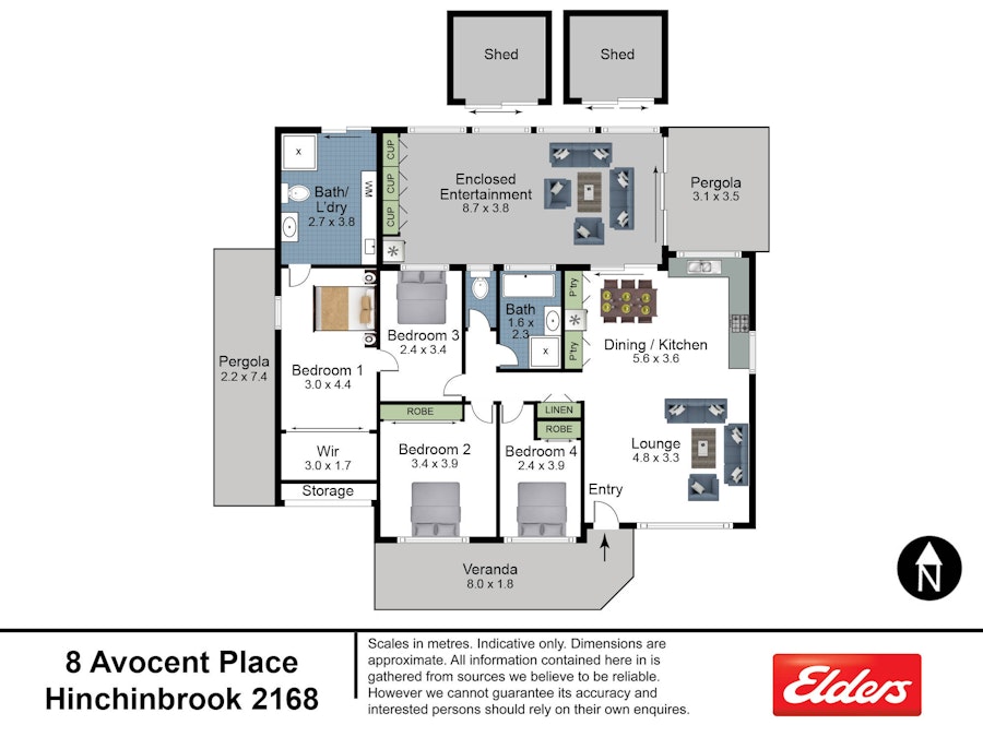 8  Avocet Place, Hinchinbrook, NSW, 2168 - Floorplan 1