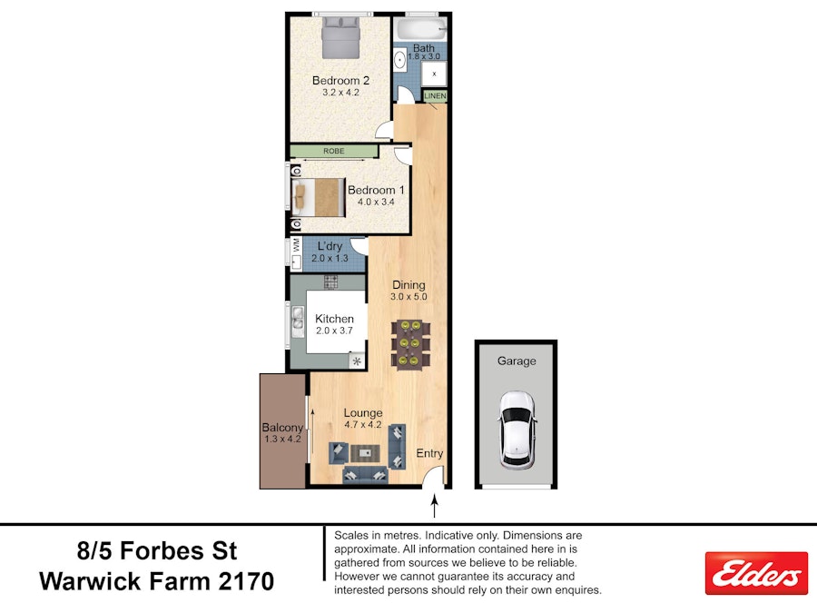 8/5 Forbes Street, Warwick Farm, NSW, 2170 - Floorplan 1