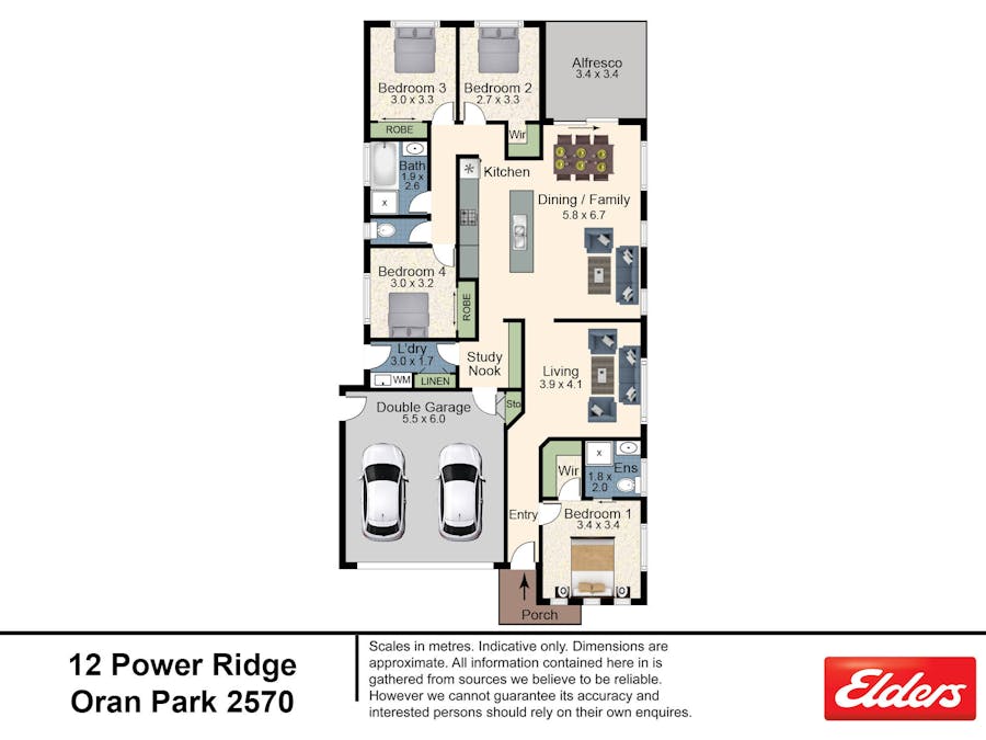 12 Power Ridge, Oran Park, NSW, 2570 - Floorplan 1