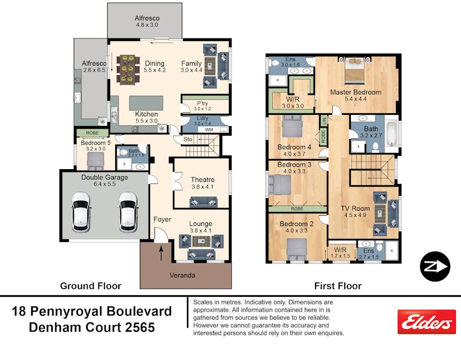 18 Pennyroyal Boulevard, Denham Court, NSW, 2565 - Floorplan 1