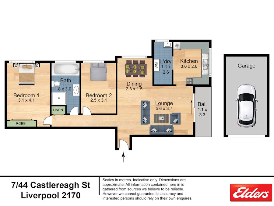 7/44 Castlereagh St Street, Liverpool, NSW, 2170 - Floorplan 1
