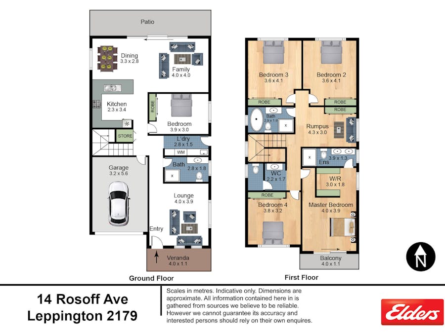 14 Rosoff Avenue, Leppington, NSW, 2179 - Floorplan 1