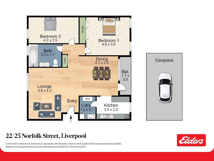 22/25 Norfolk Street, Liverpool, NSW, 2170 - Floorplan 1