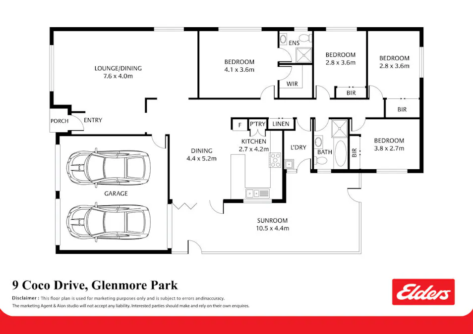 9 Coco Drive, Glenmore Park, NSW, 2745 - Floorplan 1