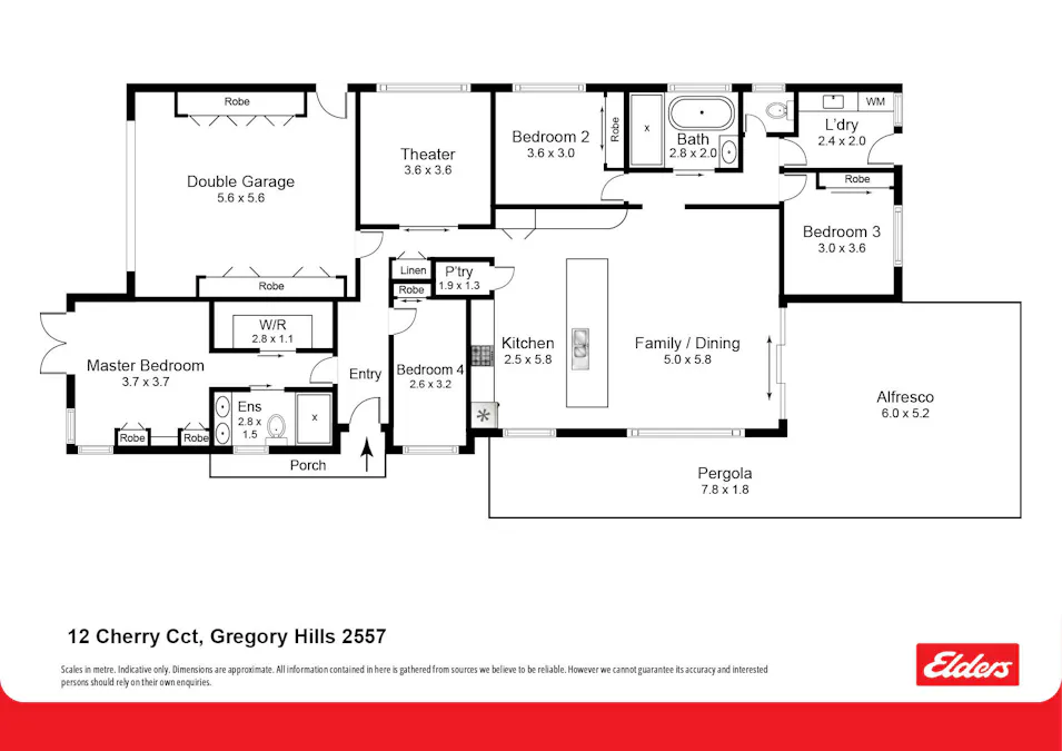 12 Cherry Circuit, Gregory Hills, NSW, 2557 - Floorplan 1