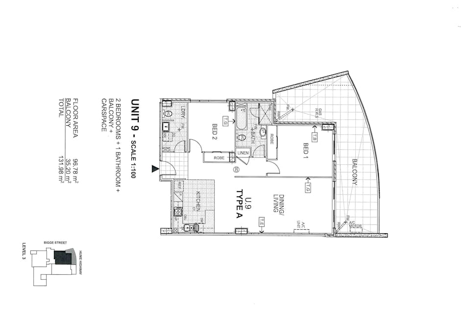 9/2 Bigge Street, Liverpool, NSW, 2170 - Floorplan 1