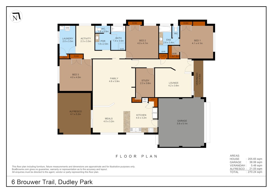 6 Brouwer Trail, Dudley Park, WA, 6210 - Floorplan 1