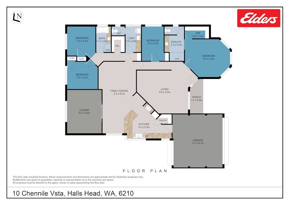 10 Chennile Vista, Halls Head, WA, 6210 - Floorplan 1