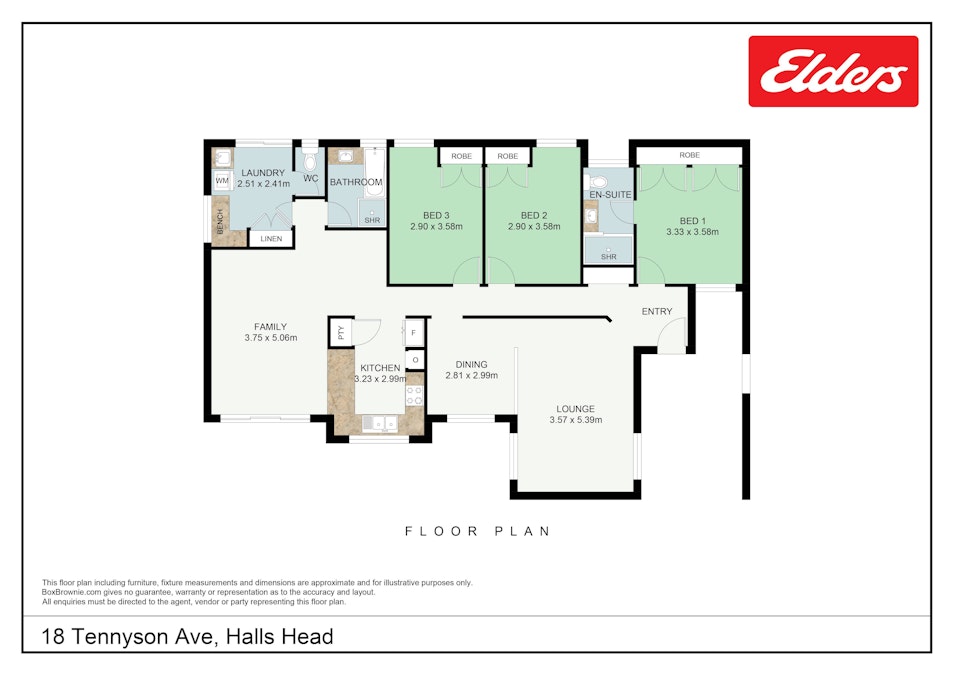 18 Tennyson Avenue, Halls Head, WA, 6210 - Floorplan 1