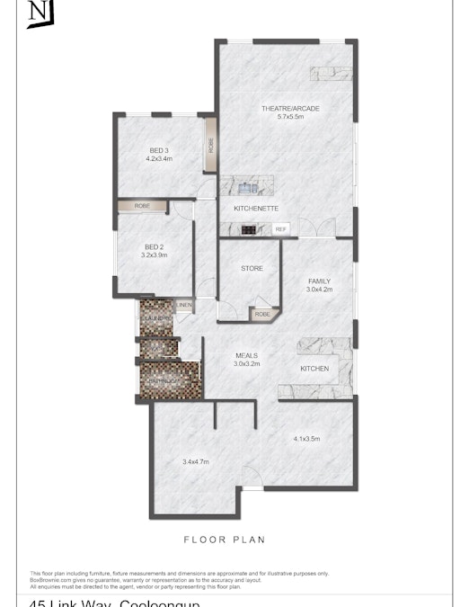 45 Link Way, Cooloongup, WA, 6168 - Floorplan 1