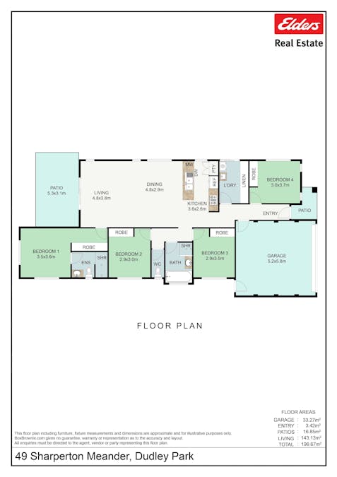 49 Sharperton Meander, Dudley Park, WA, 6210 - Floorplan 1