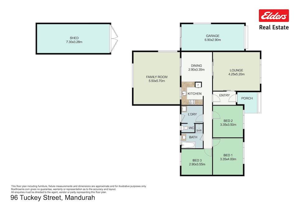 96 Tuckey Street, Mandurah, WA, 6210 - Floorplan 1