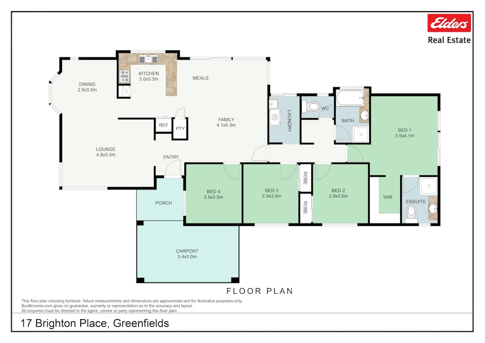 17 Brighton Place, Greenfields, WA, 6210 - Floorplan 1
