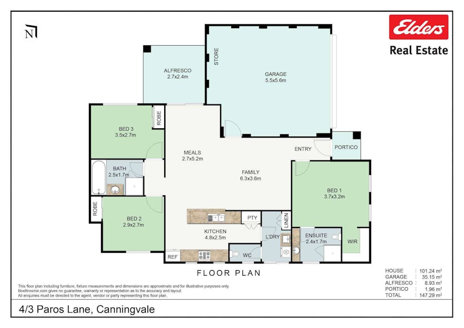 4/3 Paros Lane, Canning Vale, WA, 6155 - Floorplan 1