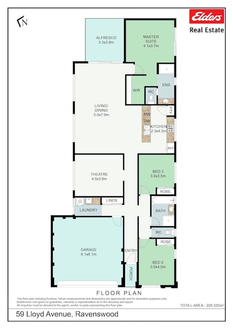 59 Lloyd Avenue, Ravenswood, WA, 6208 - Floorplan 1