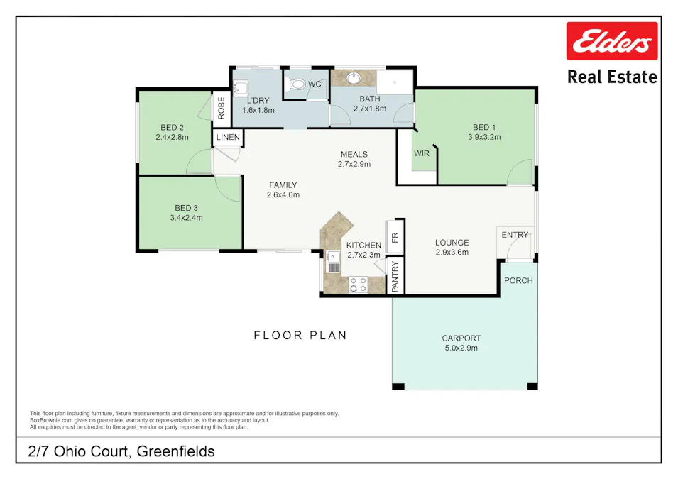 2/7 Ohio Court, Greenfields, WA, 6210 - Floorplan 1