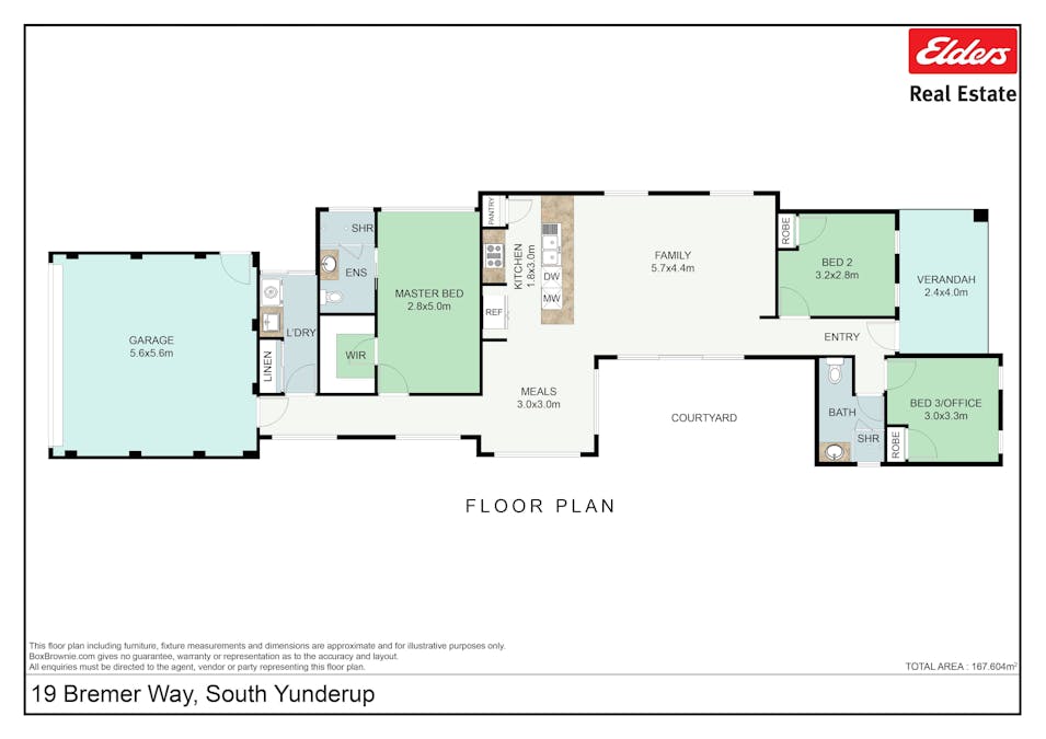 19 Bremer Way, South Yunderup, WA, 6208 - Floorplan 1