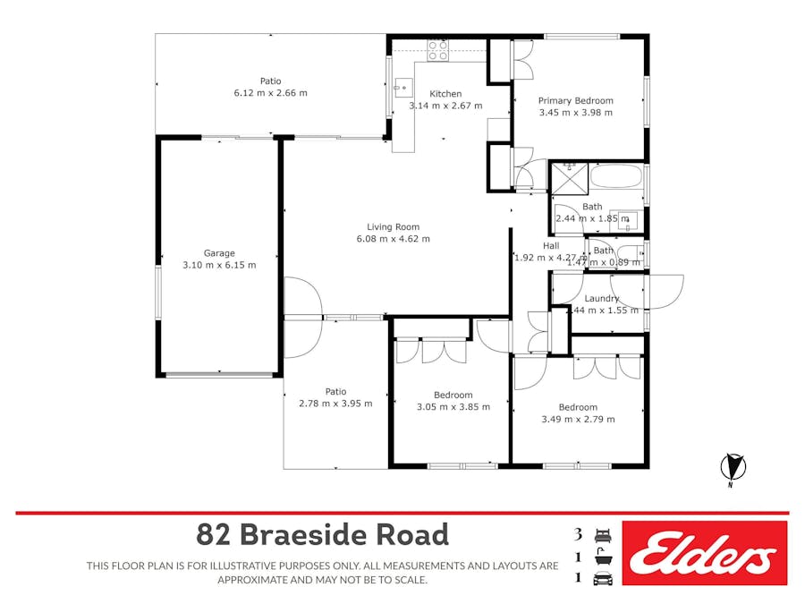 82 Braeside Road, Emerald, QLD, 4720 - Floorplan 1