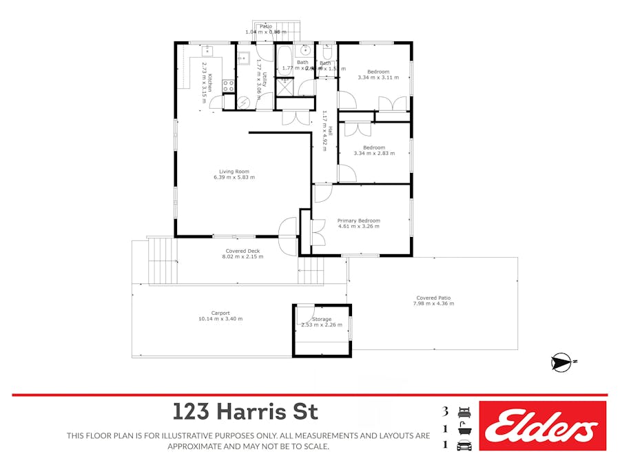 123 Harris Street, Emerald, QLD, 4720 - Floorplan 1