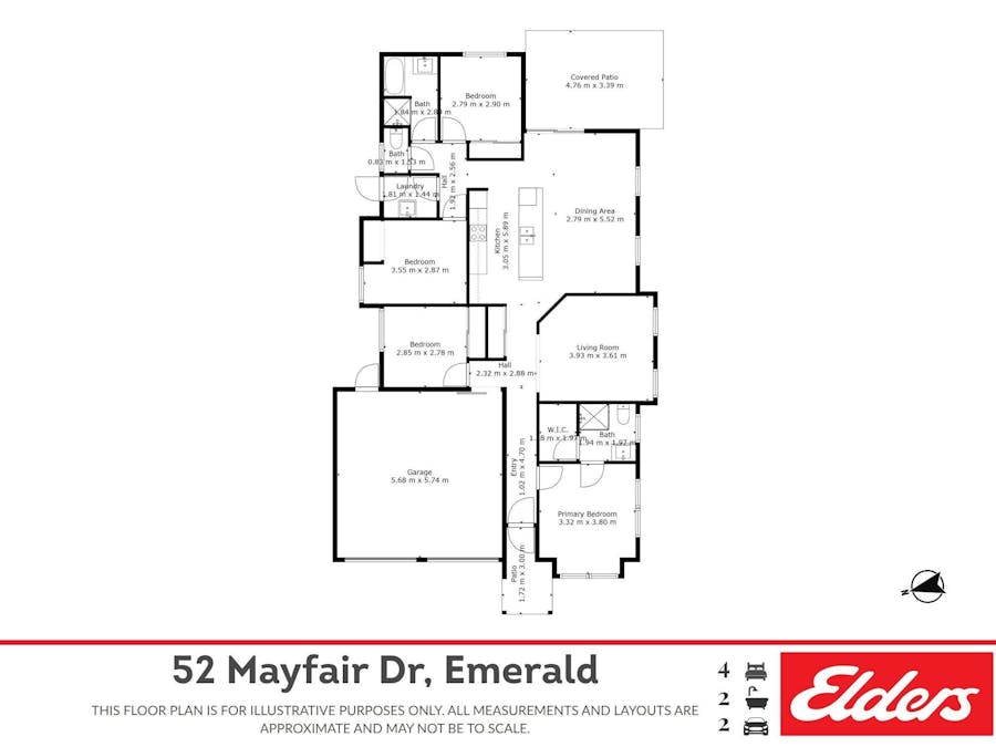 52 Mayfair Drive, Emerald, QLD, 4720 - Floorplan 1