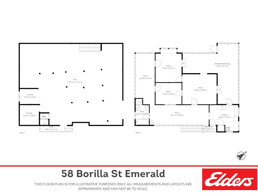 58 Borilla Street, Emerald, QLD, 4720 - Floorplan 1