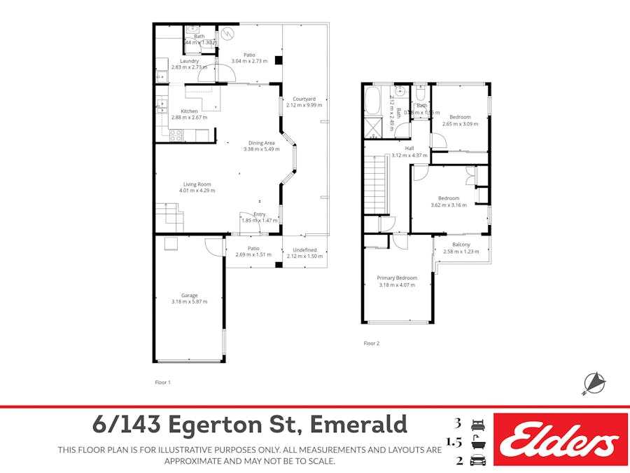 6/143 Egerton Street, Emerald, QLD, 4720 - Floorplan 1