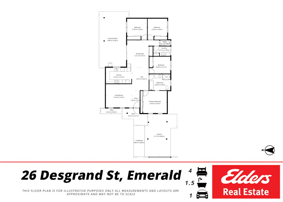 26 Desgrand Street, Emerald, QLD, 4720 - Floorplan 1