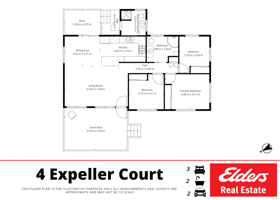 4 Expeller Court, Emerald, QLD, 4720 - Floorplan 1