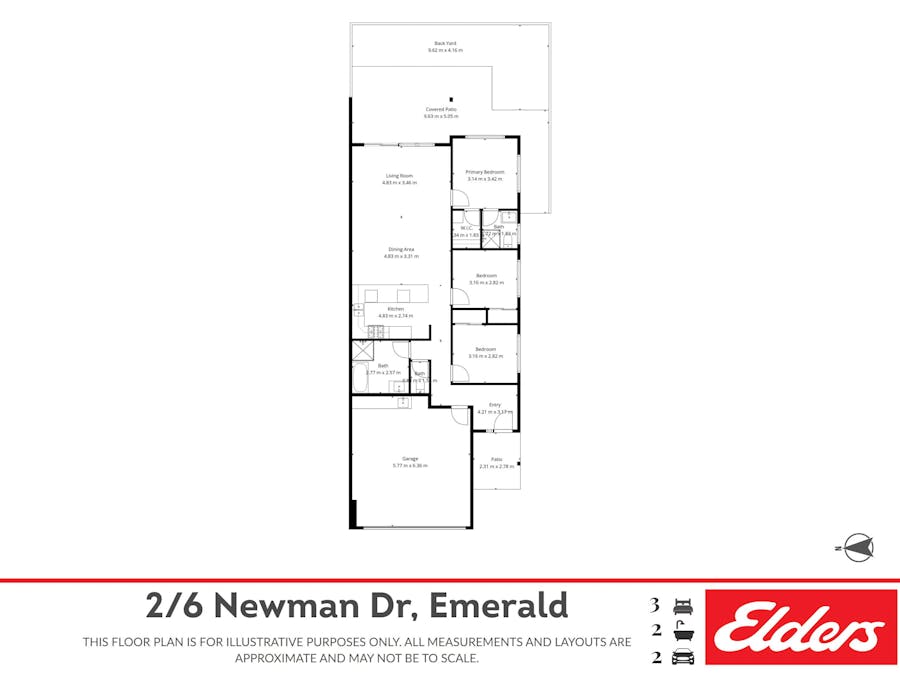 1/6 Newman Drive, Emerald, QLD, 4720 - Floorplan 1