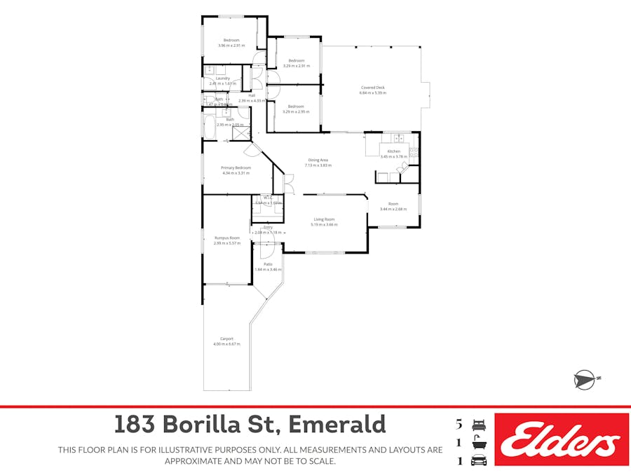 183 Borilla Street, Emerald, QLD, 4720 - Floorplan 1