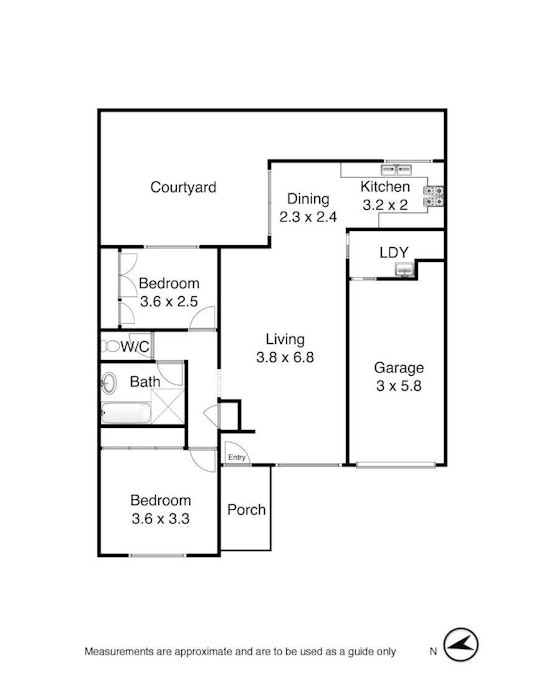 2/9 Barellan Street, Lambton, NSW, 2299 - Floorplan 1