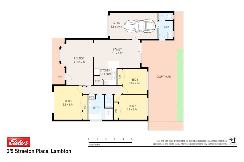 2/9 Streeton Place, Lambton, NSW, 2299 - Floorplan 1