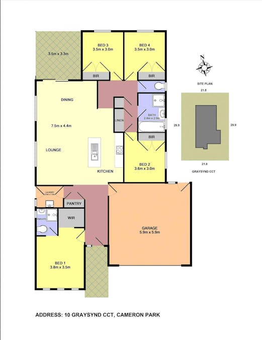 10 Graysynd Circuit, Cameron Park, NSW, 2285 - Floorplan 1