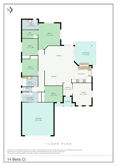 14 Bells Court, Rosslyn, QLD, 4703 - Floorplan 1