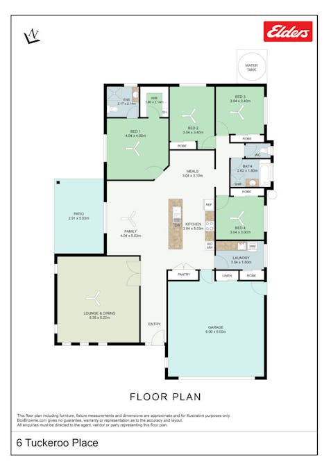 6 Tuckeroo Place, Mulambin, QLD, 4703 - Floorplan 1