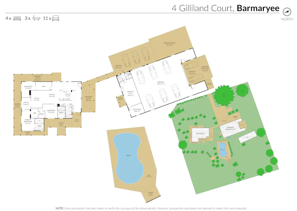 4 Gilliland Court, Barmaryee, QLD, 4703 - Floorplan 1