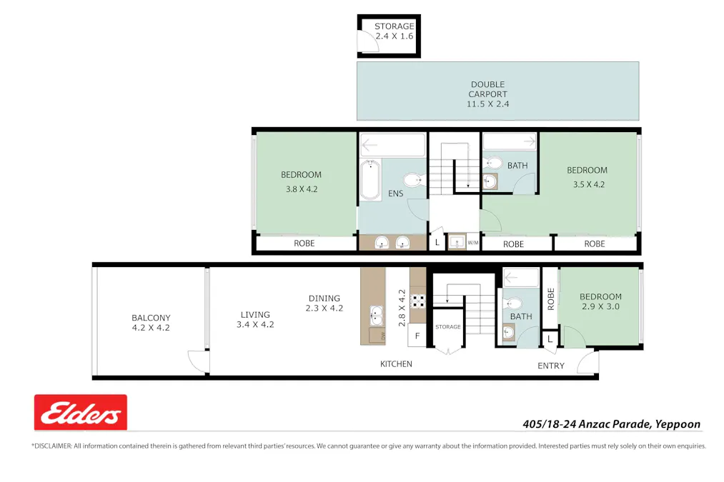 405/18-22 Anzac Parade, Yeppoon, QLD, 4703 - Floorplan 1